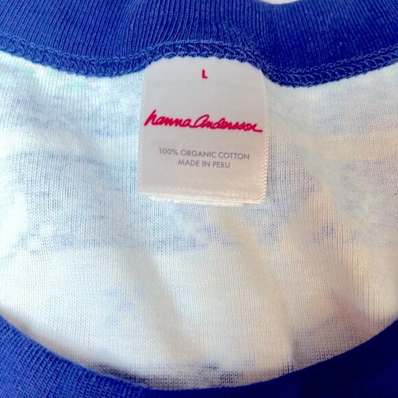 Hanna Andersson Colorful Snowflake Patterned Long Sleeve Pajama Top-size Large - Picture 4 of 5